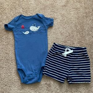 Carter’s nautical shirt and shorts set!